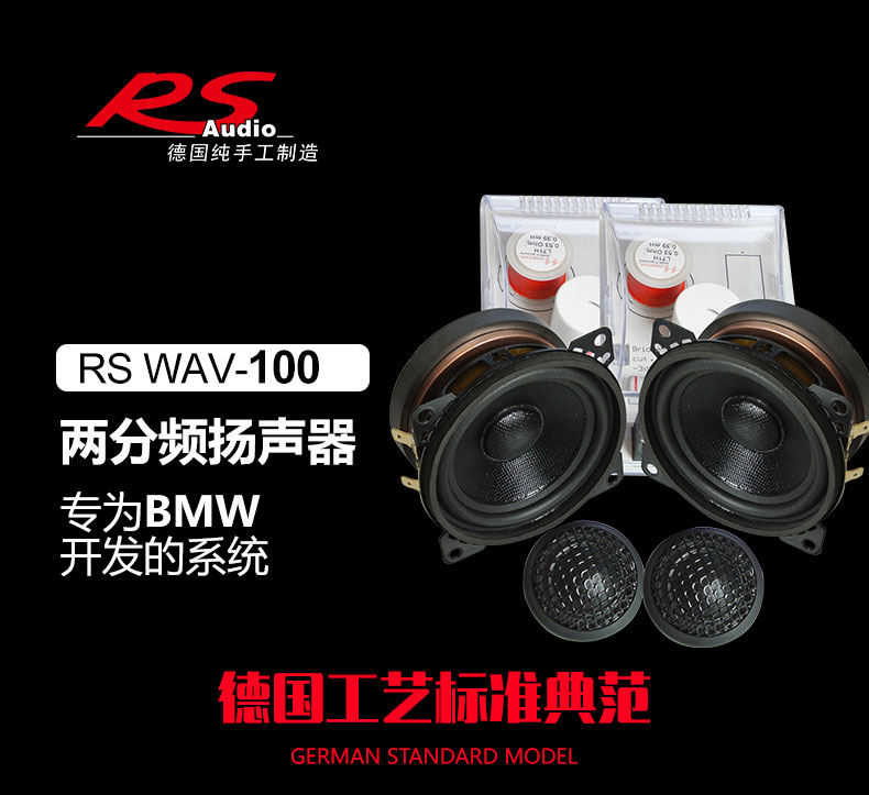 德国RS wave 100 4寸两分频套装喇叭